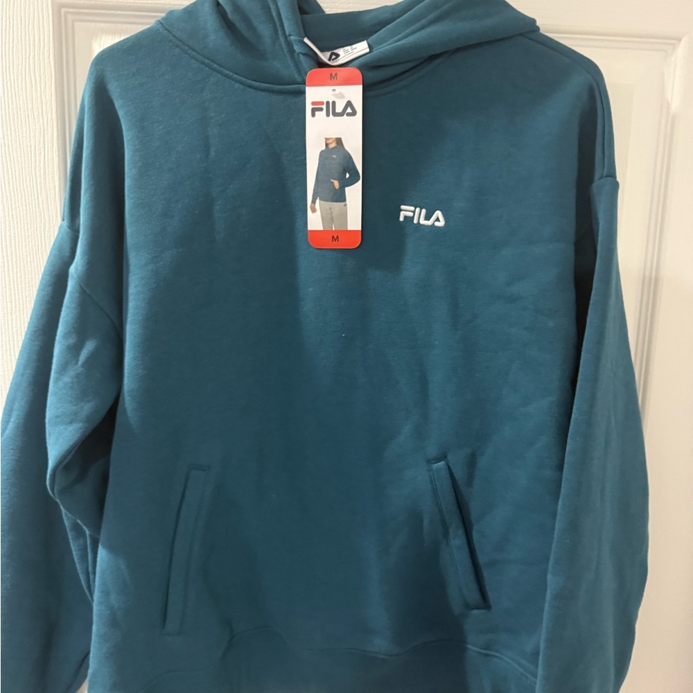Fila Teal Hoodie for Women